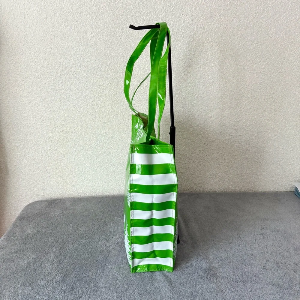 NEW WASHINGTON dual handled vinyl Green tote bag Shoulder Bag
